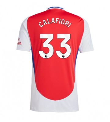 Arsenal Riccardo Calafiori #33 Primera Equipación 2024-25 Manga Corta